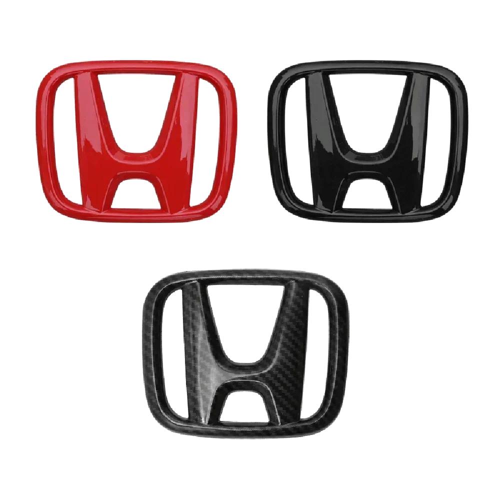 AQF1 Car Modification Suitable for Honda 10th Accord/Civic Black Red Front Logo Covered Rear Logo Steering Wheel Modification Decor