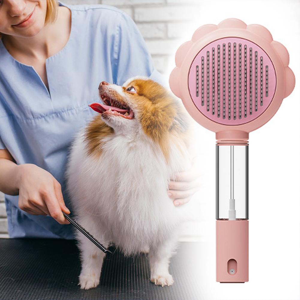 Щетка для кошачьей шерсти с распылителем воды Многофункциональная 3 в 1 щетка для чистки шерсти домашних животных Для длинных коротких волос