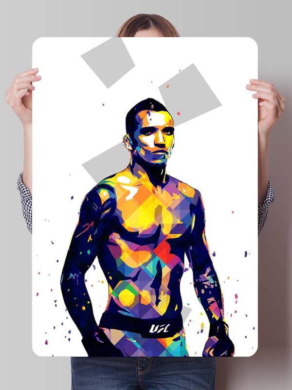 Металлические таблички с изображением боксера Чарльза Оливейры для украшения игровой комнаты, изготовленные на заказ, жестяные таблички с боксерским постером для декора стен, винтажные металлические таблички.