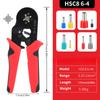 Инструменты для обжима трубчатых наконечников Клещи для обжима наконечников HSC8 6-4 0,25-10 мм² 23-7AWG Наборы зажимов для электриков Наконечники проводов