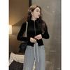 Korean Double Zipper Long-Sleeve Women's Slim Base Layer Top - 2025 Autumn/Winter Collection