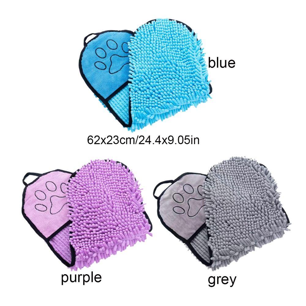 Удобное полотенце в виде перчатки для домашних животных, мягкое полотенце-халат для собак, быстросохнущее полотенце для кошек, очищающее