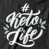 Ketolife Футболка Кето-диета низкоуглеводные продукты жир полезный кетоз углеводы
