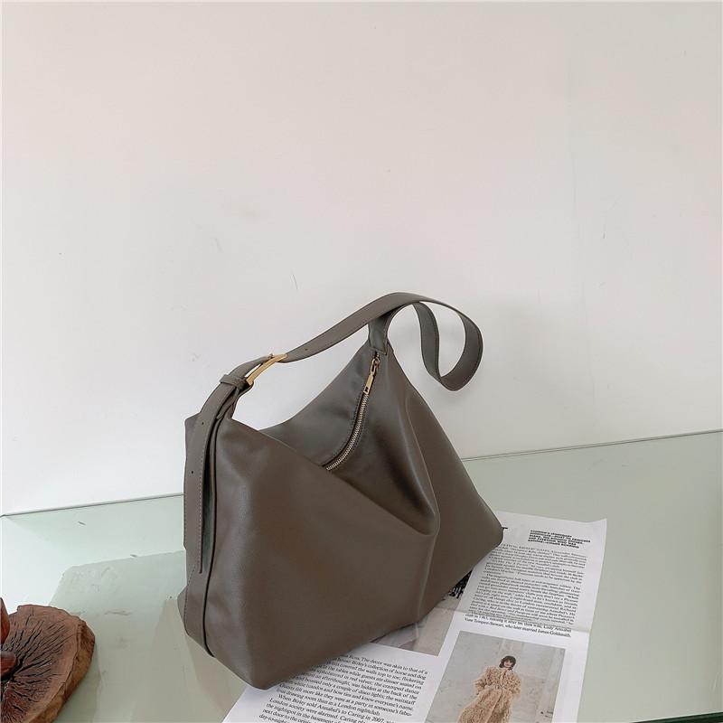 Women's bag, large crossbody bag, large capacity shoulder bag, soft leather, versatile, soft and minimalist style, 2024 new tote bag
