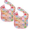 Pli? NEW Waterproof Baby Food Bibs for Babies, 2 Pieces, 52 Pink Kitty