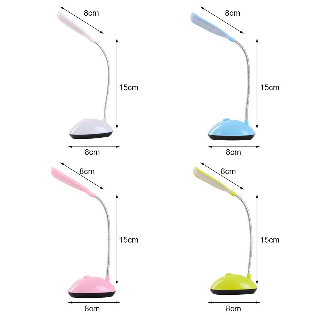 Светодиодная мини-настольная лампа с питанием от батареи, защита глаз, портативное складное домашнее освещение, прикроватная настольная лампа для спальни, учебы и чтения