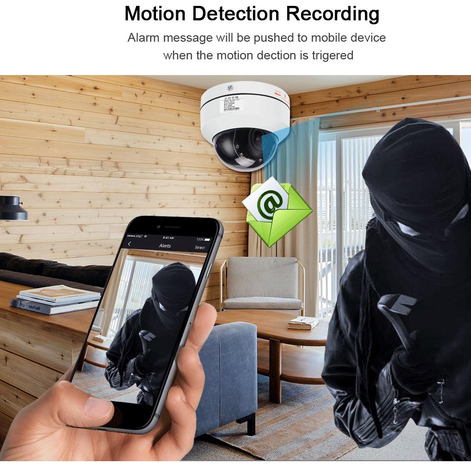 ANBIUX 1080P PTZ Speed Dome IP Camera 5MP Full HD 4X Zoom P2P IR Night Vision Waterproof P2P 2MP Outdoor Dome POE PTZ IP Camera