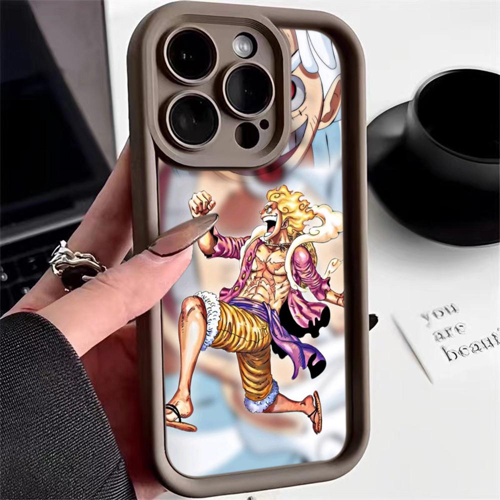 Ae92 One Piece Luffy Gear 5 Защитные чехлы для телефонов для iPhone 13 14 15 Pro Max XR infinix Hot 40i 30i Tecno Camon 30 20 Pro Angel Eyes Задняя крышка из ТПУ