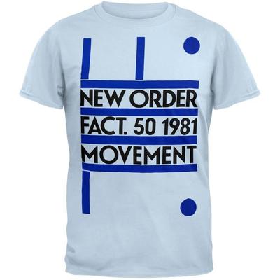 Unisex Shirt Cotton Oversize Large Size New Order Band Tee Fact. 50 1981 Movement Album T-Shirt XL