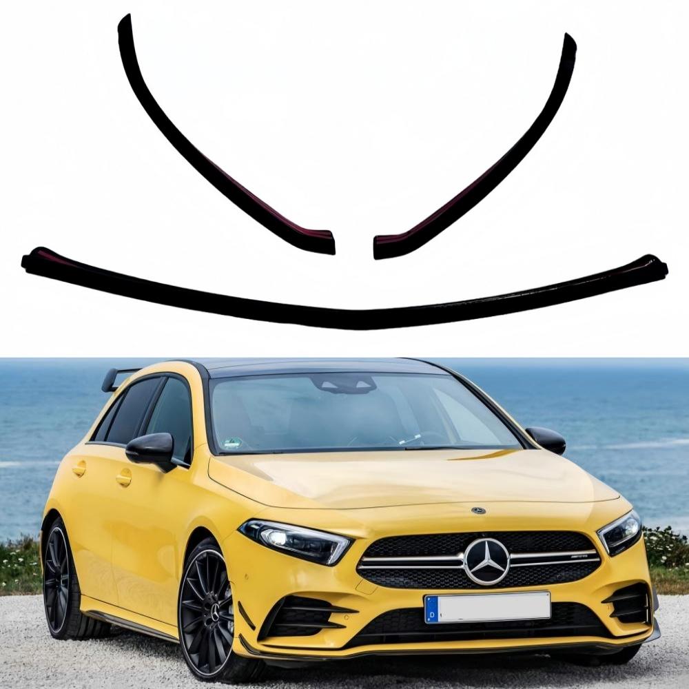 BKS2 3 шт. Передний нижний спойлер-губа сплиттер канард для Mercedes-benz A-Class V177 W177 A35 A180 A200 A220 A250 AMG 2019-2022