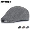 Ретро-кепка газетчика для мужчин, осень-зима, шляпа-утконос с елочкой, твидовая шляпа с плоским козырьком, женская кепка для вождения в стиле Гэтсби