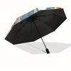 Messi, Lionel Automatic Opening and Closing Umbrella, Compact Travel Umbrella, Lightweight and Portable, Suitable for Beach Commuting Busine