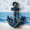 13-дюймовое деревенское морское деревянное настенное искусство с веревкой, настенный декор в прибрежной пляжной тематике, ручной работы настенное украшение для гостиной, спальни, прихожей