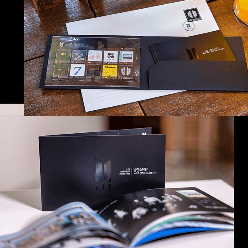 BTS Пакет марок, посвященных 10-летию (10 марок + памятный альбом марок)