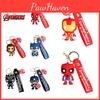 Cartoon Marvel American Captain Spider-man Silicone Keychain Pendant Batman Superhero Small Gift