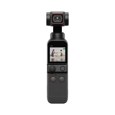 DJI Карманная камера для видеоблогов Pocket 2 с ручной 4K 64MP, запись видео с распознаванием лица и портативная, для и совместимая с Android, черный 3-осевой стабилизатор,