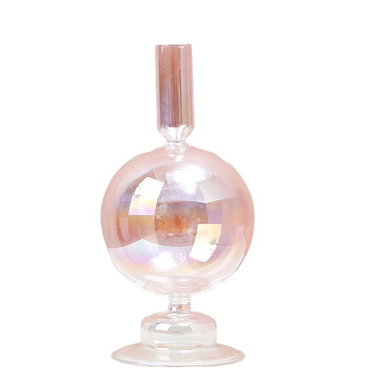 Подсвечник для домашнего декора Ваза Свадебное украшение Прозрачный стеклянный подсвечник Настольные украшения Вазы