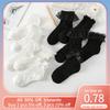 Summer Baby Lace Ruffle Socks Thin Mesh Breathable Short Sock Princess Girls Bow Dress Ankle Socks Kids Lolita White Black Sock