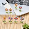 Interior Car Decor Spring Wobbly Flower Dashboard Ornament, Shaking Head Sunflower Decor, Cute for Rearview Mirror And Home Office