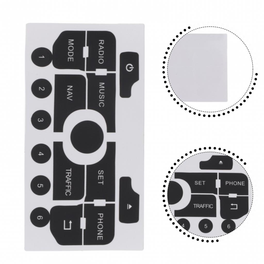 Set of Stickers To Repair the Buttons On Your for 308 for 3008 Nav Radio