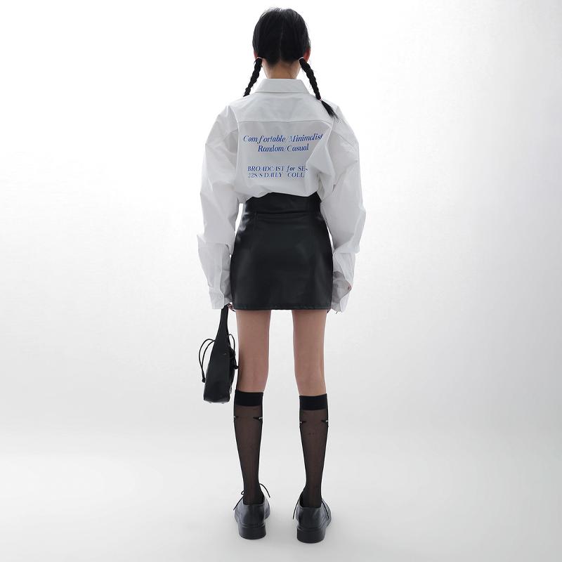 Черная мини-юбка из искусственной кожи, женская боковая молния с высокой талией, сексуальная посылка, хип-юбка Y2K, уличная мода