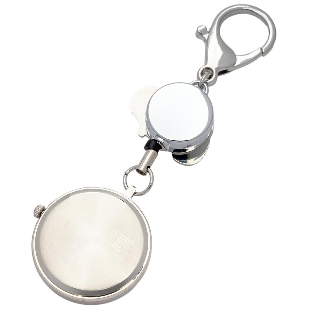 Pocket Watch Keychain Watch Analog Snoopy Eporil Watch S Silver [Fieldwork] Women's PNT045-1