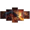 Фэнтези-арт картины Огонь Дракон 5 шт. современный домашний декор стены холст картина HD печать живопись на холсте для гостиной