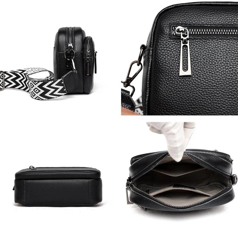 Женская сумка через плечо из натуральной кожи, большая вместительная сумка-мессенджер из кожи, роскошная мода, высокое качество