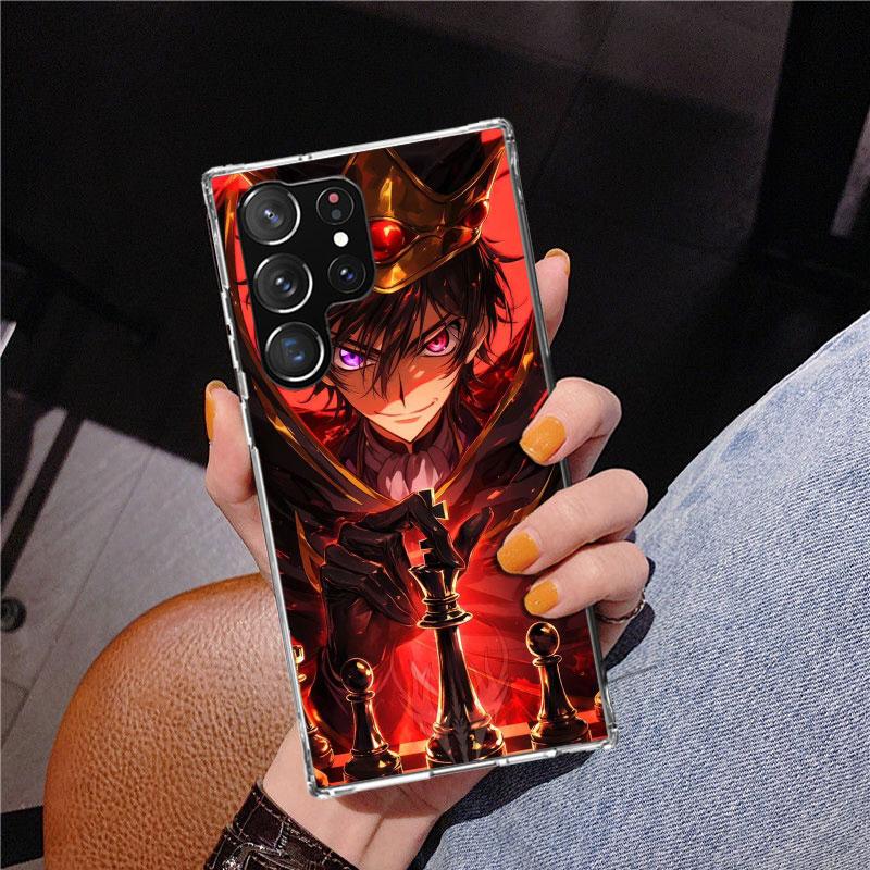 Чехол для телефона с аниме Code Geass для Samsung Galaxy S24 S25 Edge S26 Ultra S23 S22 S21 Plus S20 FE + Персонализированный чехол с принтом Galaxy