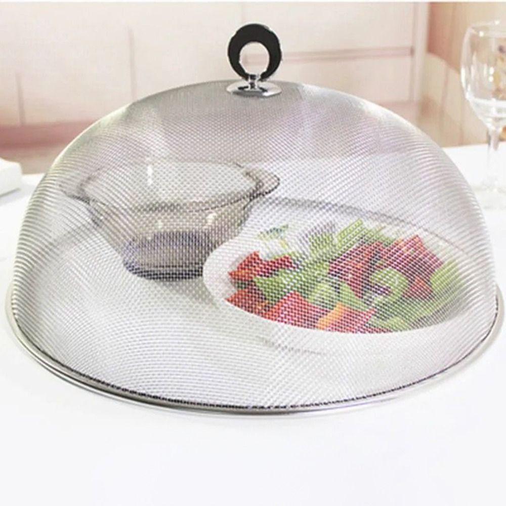 Reusable Stainless Steel Food Tent Breathable Food Dome Durable Food Lid Home Use