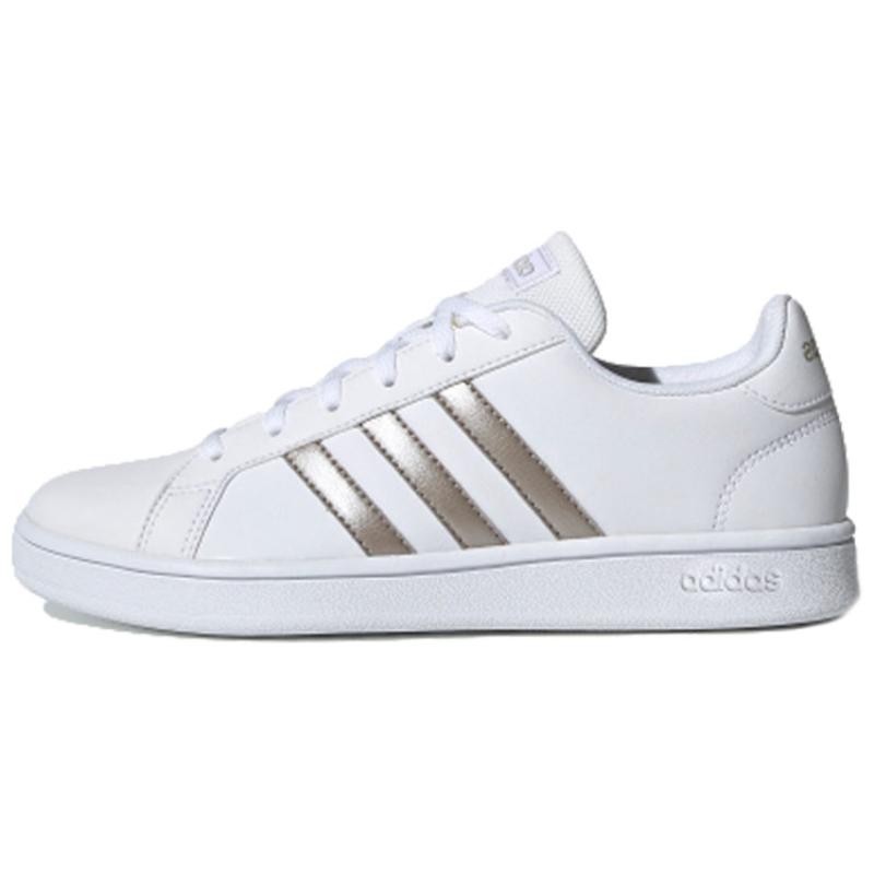 adidas Женские кроссовки Grand Court Base 'White Platinum Metallic' EE7874