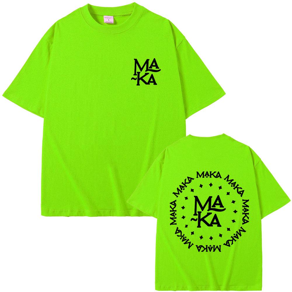 Лимитированная футболка с логотипом рэпера Мака Мужская Женская Модная Хип-хоп Футболки оверсайз Мужская 100% хлопок Футболка с коротким рукавом Уличная одежда