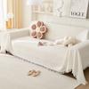 Cushion Universal Full Wrap Sofa Cover Sofa Towel Full Cover Fabric Ins Cream Wind Cotton Yarn Camping Blanket Sofa