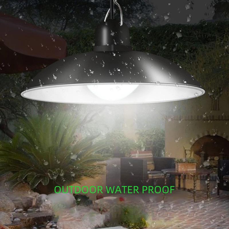 Уличная/внутренняя солнечная светодиодная люстра с ретро-лампой, уличный фонарь с дистанционным управлением (Одинарная/двойная головка)