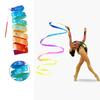 Rhythmic Gymnastics Ribbon Vibrant Color Extra Soft Smooth Flexible Dancer Wand Twirling Dance Streamer for Kids