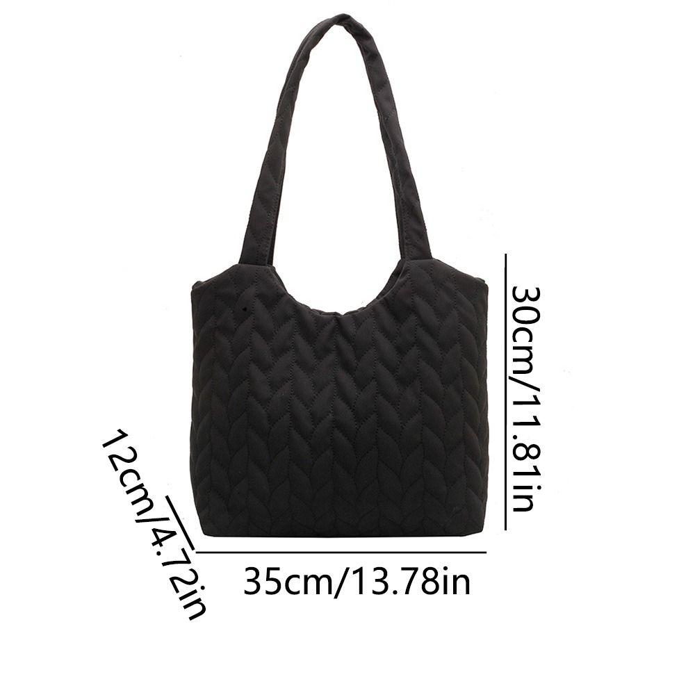 Мягкая стеганая сумка через плечо с хлопковой подкладкой, однотонная женская сумка под мышкой, портативные сумки, выходные