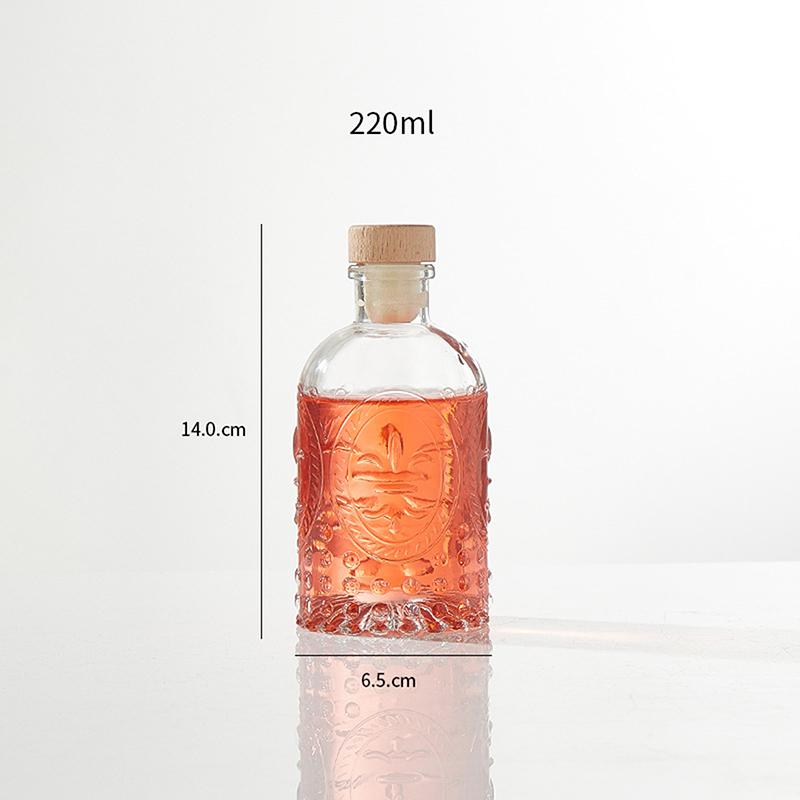 1 шт. прозрачные стеклянные бутылки для вина украшения мини стеклянные бутылки для алкоголя ликер