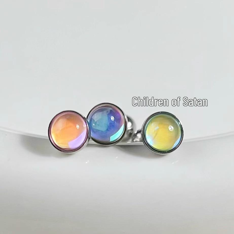 Милашка Горячая Девушка Титановая Сталь Кольцо для Языка Пирсинг Ювелирные Изделия с Внешним Спиральным Дизайном