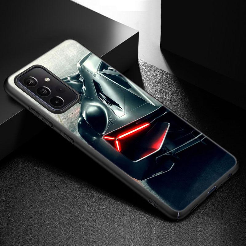 Крутой чехол для телефона в спортивном автомобиле для Samsung Galaxy A02 A21 A52 S A13 A22 A32 A33 A53 5G A11 A12 A31 A50 A51 A70 A71 A72, черный чехол