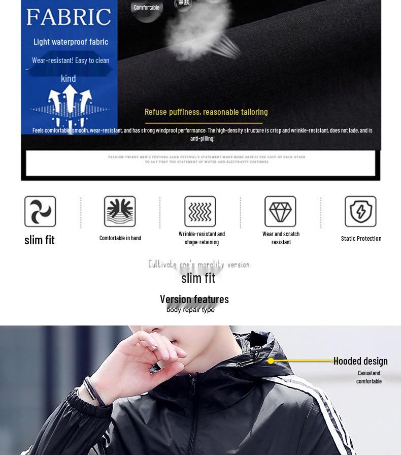 2023 Men's Lightweight Hooded Sun Protection Jacket - Casual, Versatile, Thin, Breathable Summer Coat for Couples