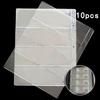 10pcs Paper Money Page Protector Banknotes Currency Album Sleeves PVC Transparent Bill Note Collection Leaf Stamps