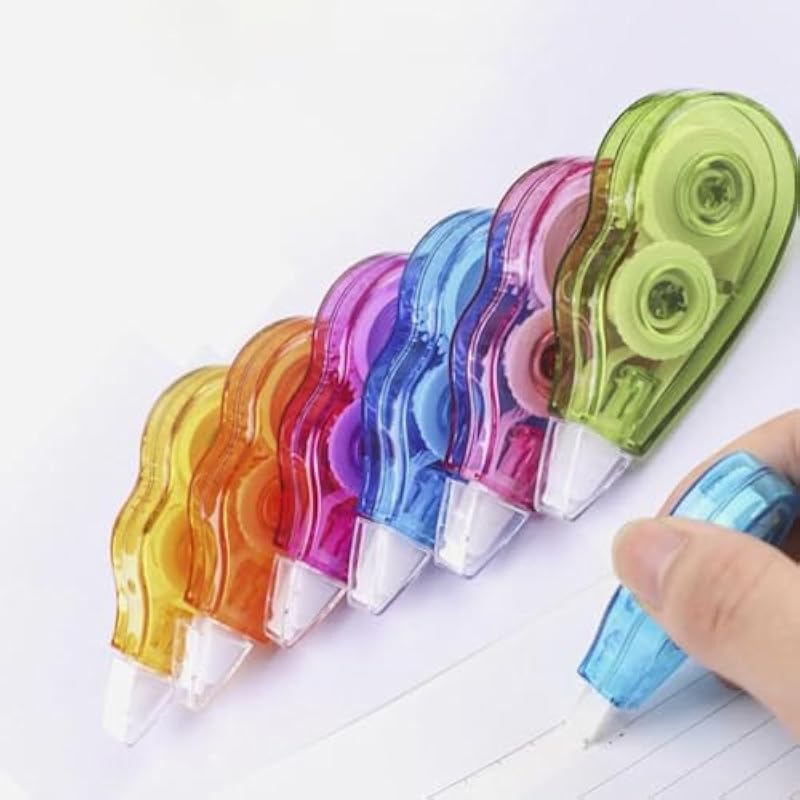 Eclet Correction Tape - Pack Of 2 Pcs Correction Tape 18 Meter X 5 Mm, For Journal, Correction Pen, Whitener For Correct