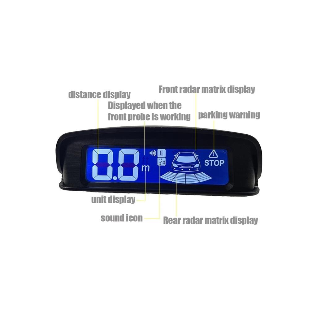 Turkish Speaking Parking Sensor With Digital Display (Gray Sensor) Compatible
