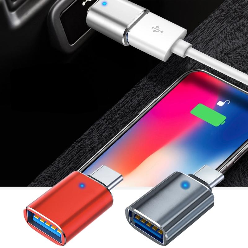 Short USB C to USB Adapter USB Ctype Female to USB3.0 Male Adapter Connectors OTG Adapter for Phone Laptops