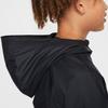 Nike Спортивная ветровка с капюшоном, водонепроницаемая, удобная, повседневная, детская куртка, цвет черный, белый FZ5516-010
