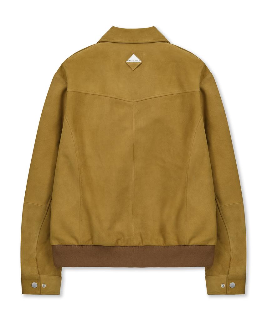 Ungimmick Western Suede Blouson Jacket (Mustard / Goatskin)