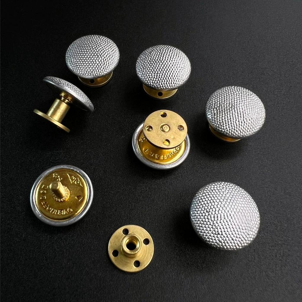 Metal Button Accessories German Caviar Pattern Spiral Epaulette Buckle Soviet Button British Sea Anchor Hat Buckle