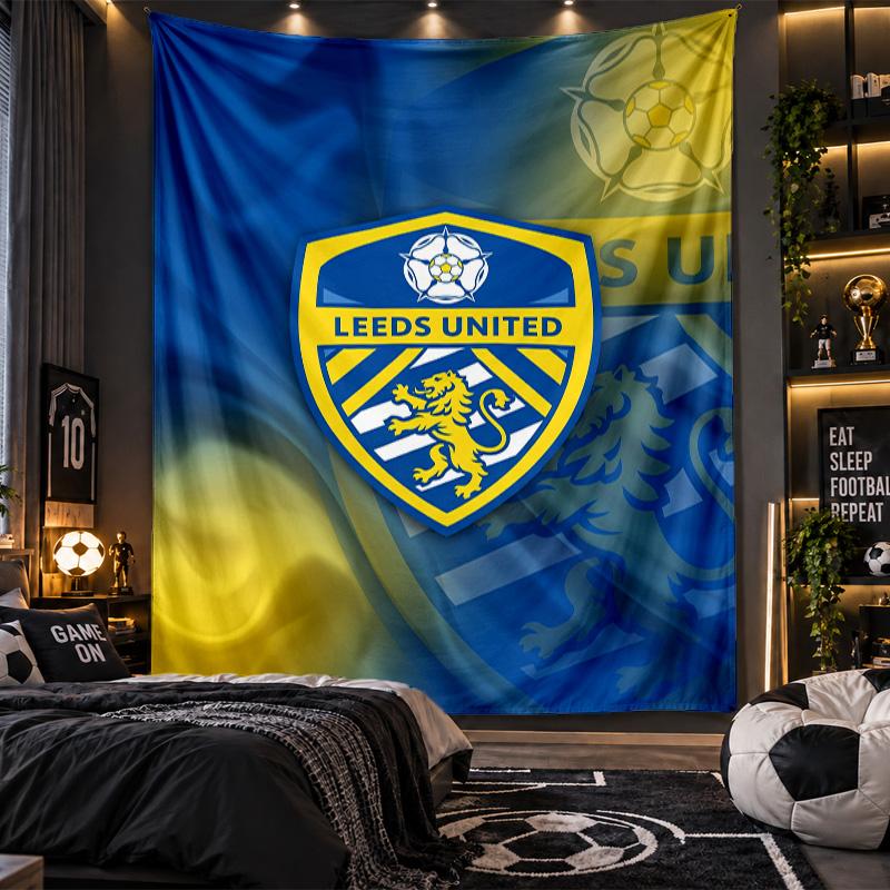 Wall Hanging Tapestry Leeds United Print Cloth for Living Room Bedroom Home Decor