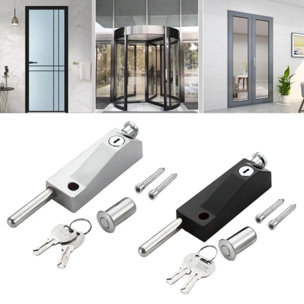 Double Door Lock Floor Bounce Door Lock Anti-Theft Glass Door Lock Glass Door