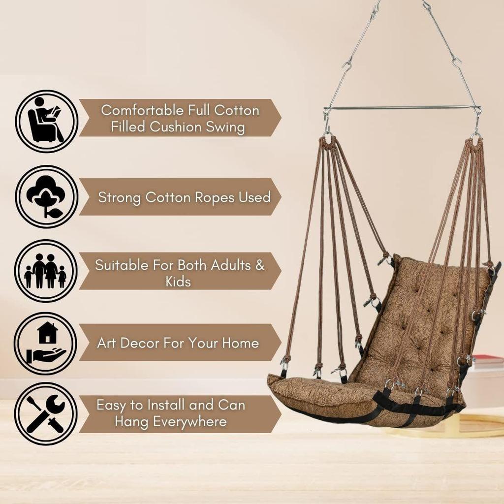 Jhula/Подвесной стул для балкона/Качели-гамак для взрослых/Качели для взрослых для дома/Качели для балкона/Unjal для взрослых дома